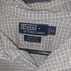 Polo Ralph Lauren Plaid Marlowe Cotton Shirt XL Mens